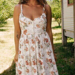 Christy Dawn The Nicks Dress in Red Anenome Garden